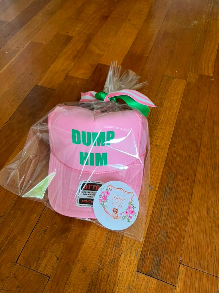 Pink Dump Him trucker hat